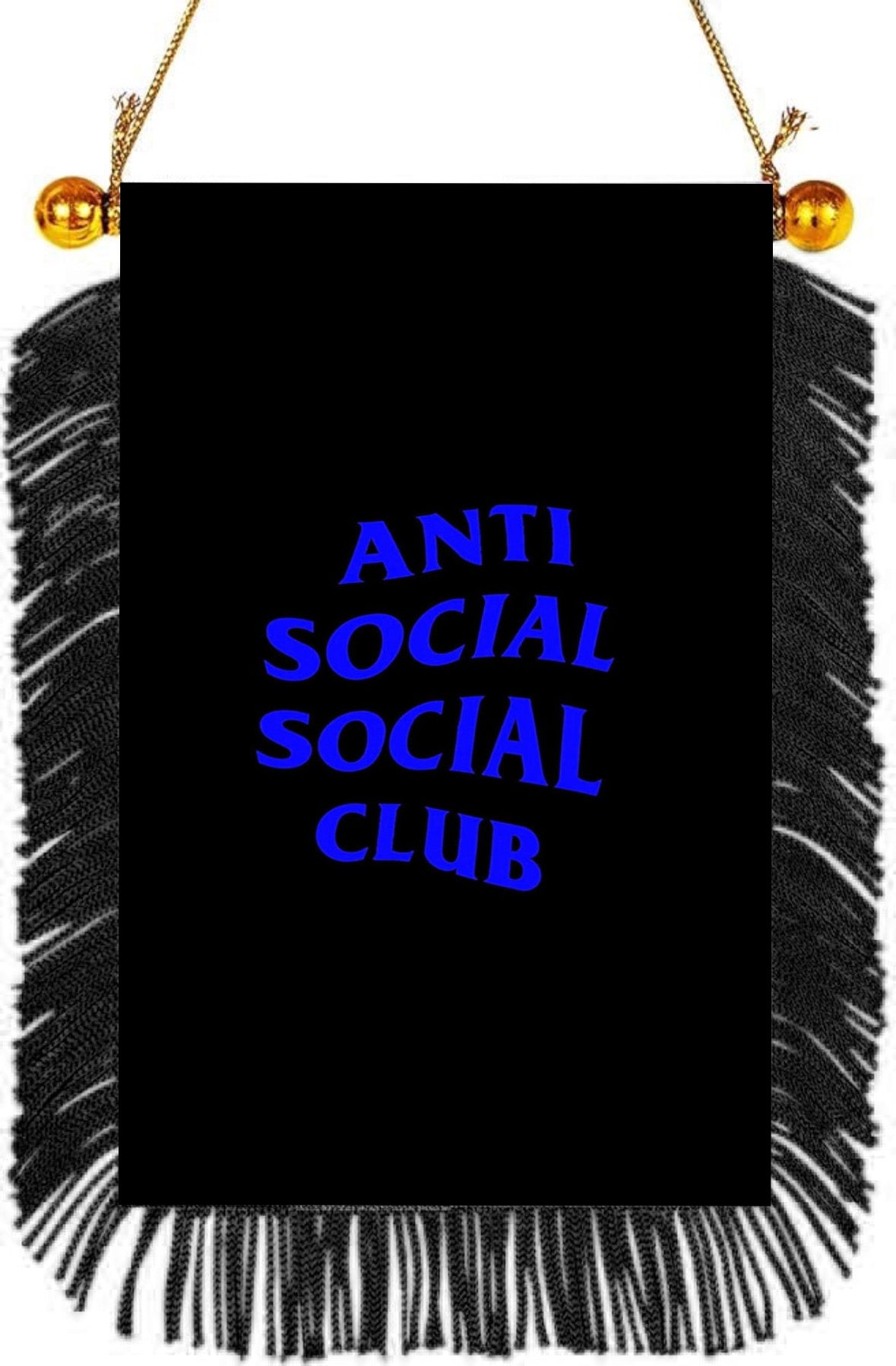 Anti Social Hanging Banner 4 x 6 inch