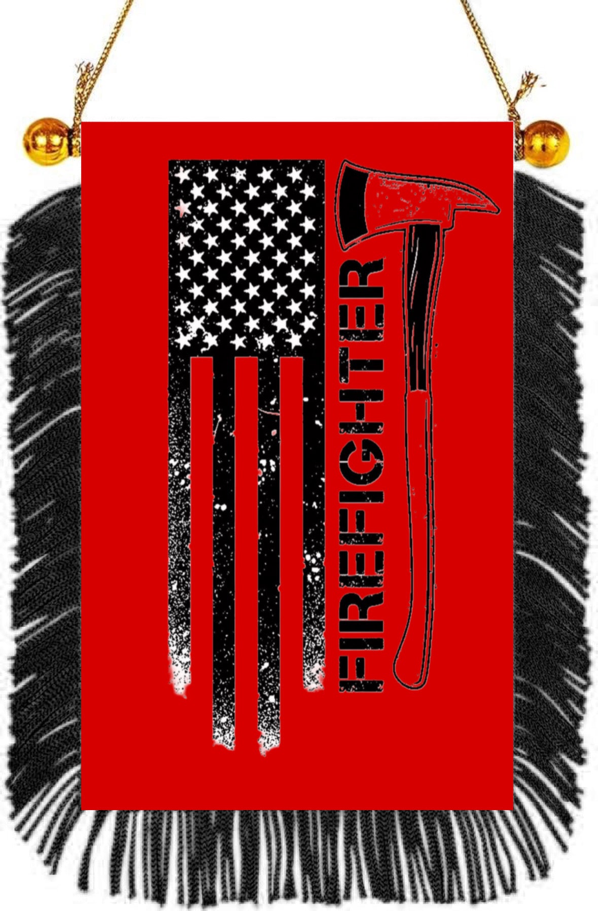 Firefighter Hanging Banner 4 x 6 inch