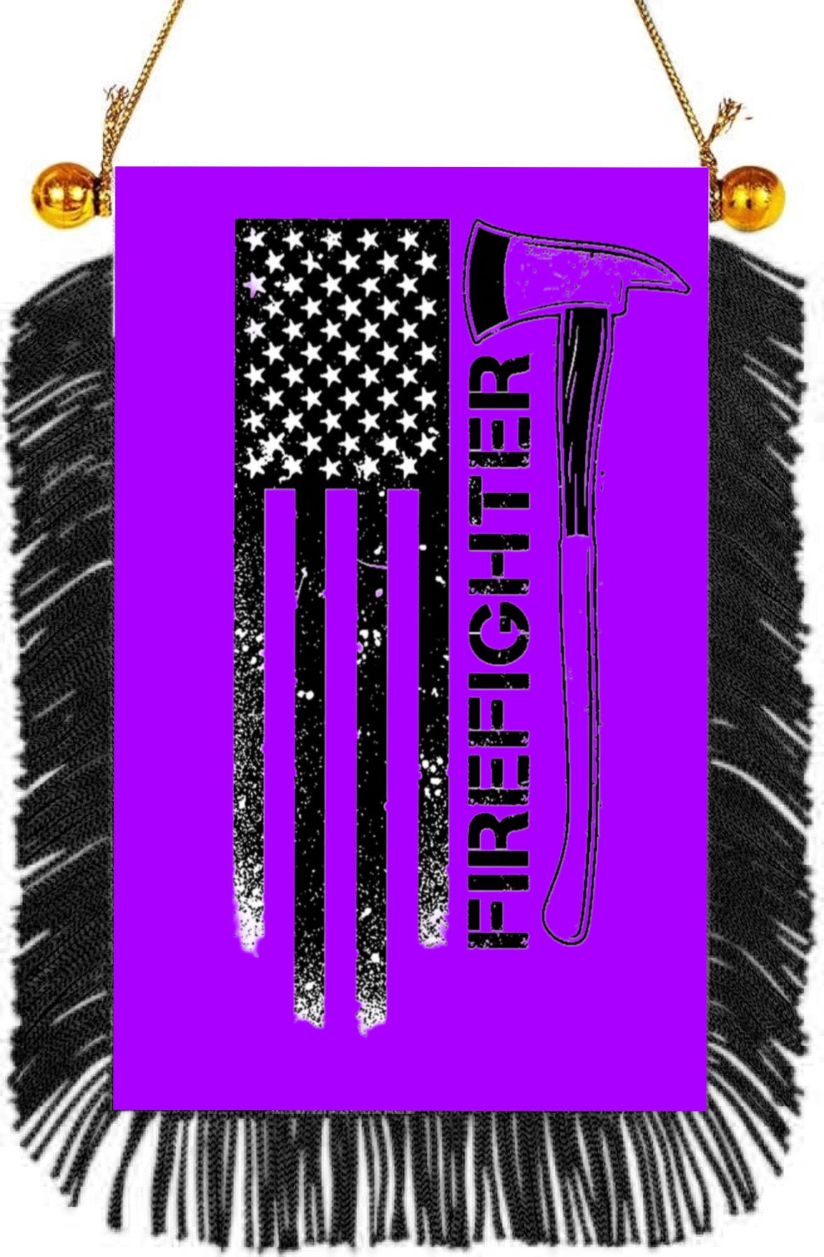 Firefighter Hanging Banner 4 x 6 inch