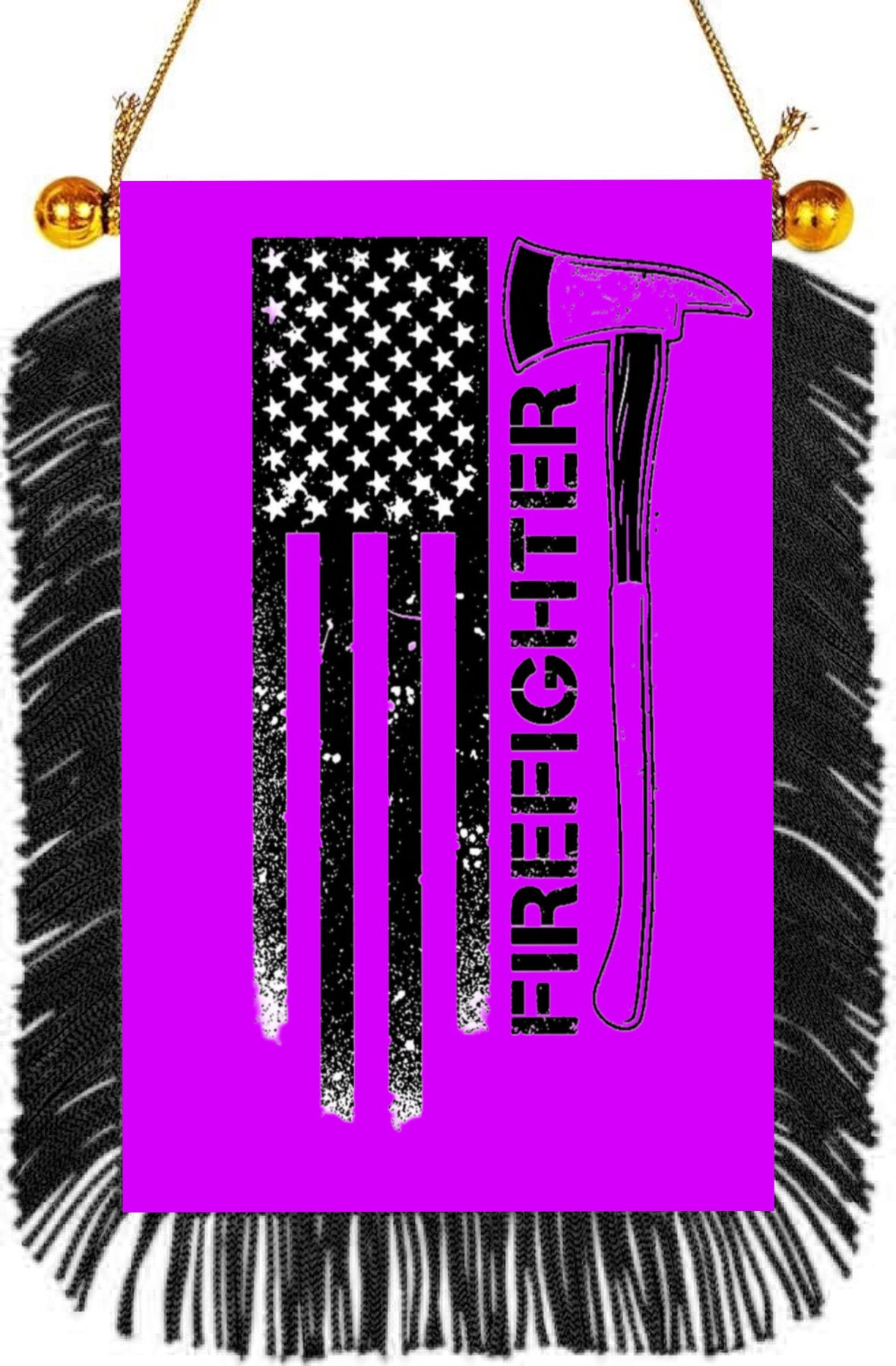 Firefighter Hanging Banner 4 x 6 inch