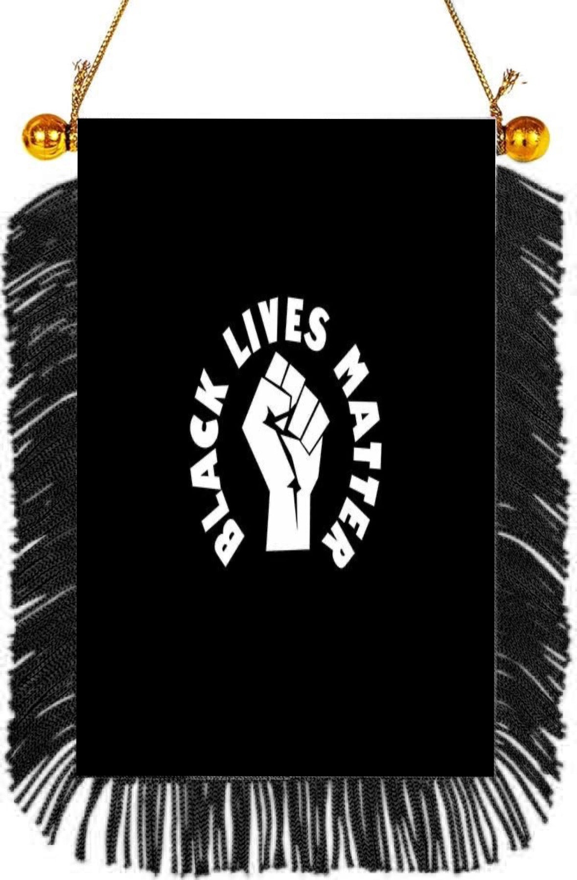 Black Lives Matter Hanging Banner 4 x 6 inch