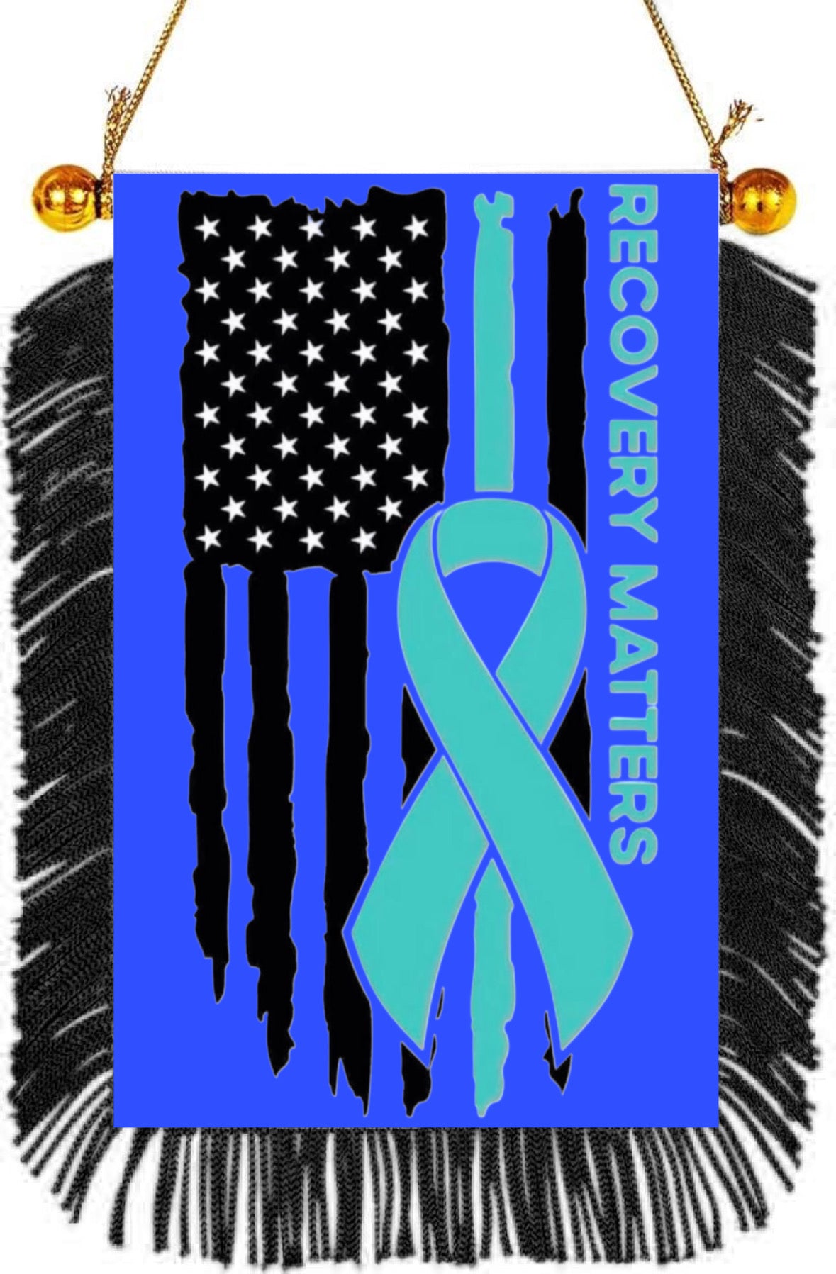 Recovery Matters Hanging Banner 4 x 6 inch