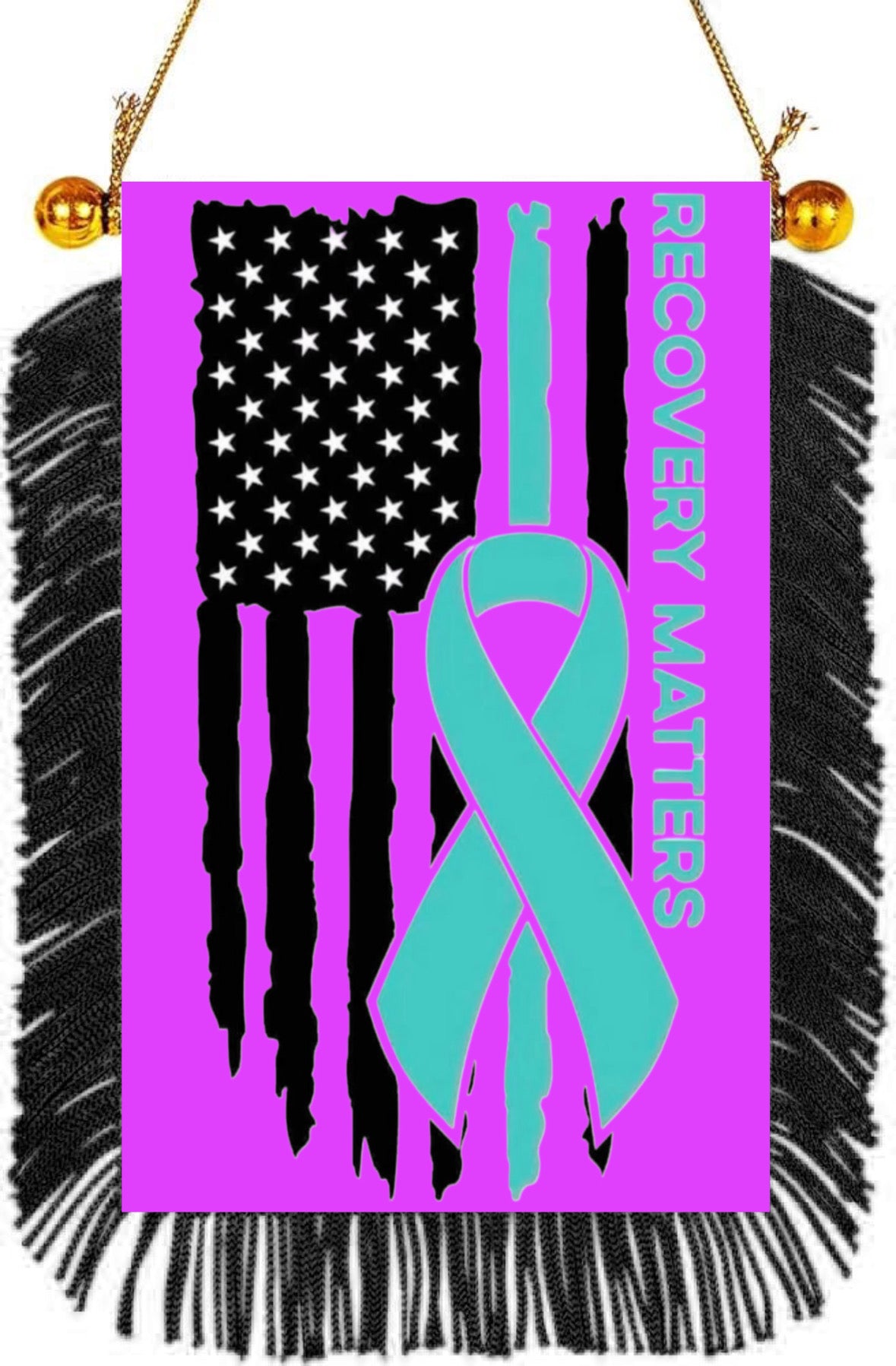Recovery Matters Hanging Banner 4 x 6 inch