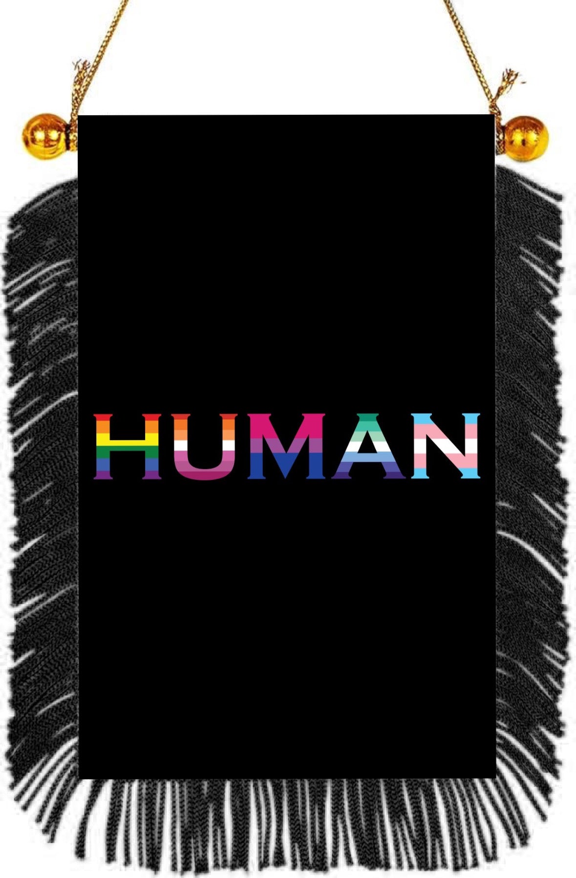 Human Hanging Banner 4 x 6 inch