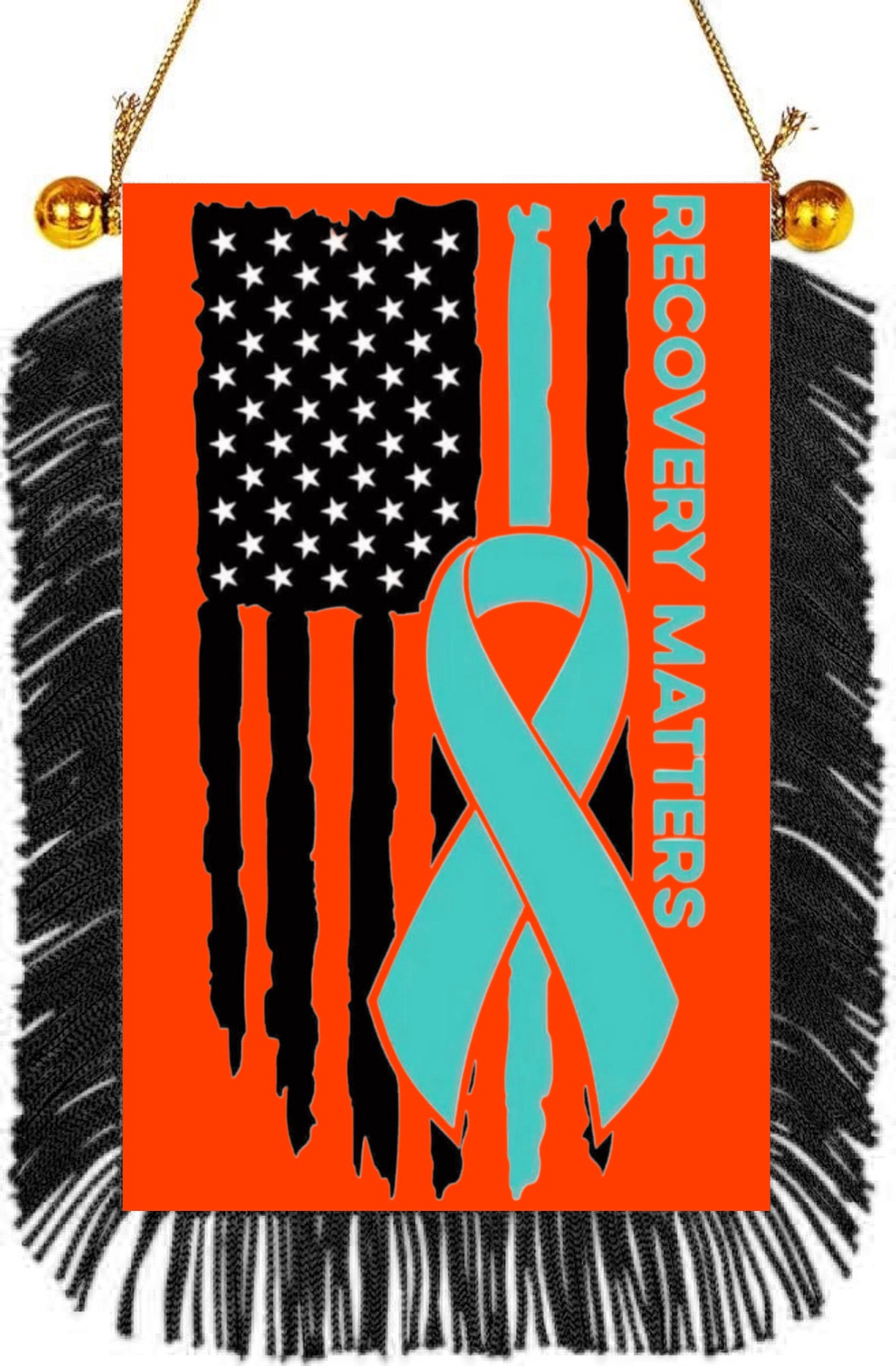 Recovery Matters Hanging Banner 4 x 6 inch