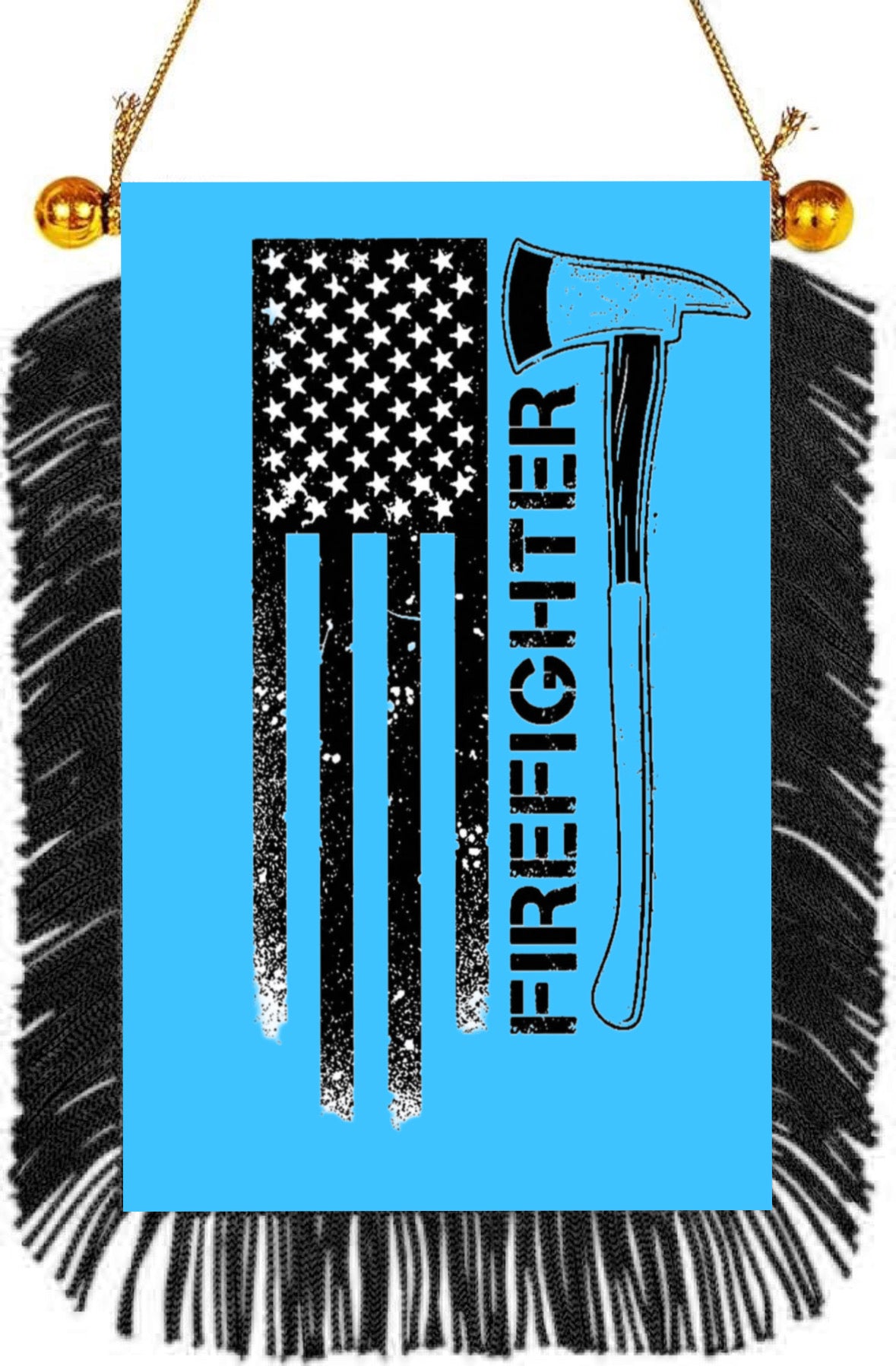 Firefighter Hanging Banner 4 x 6 inch