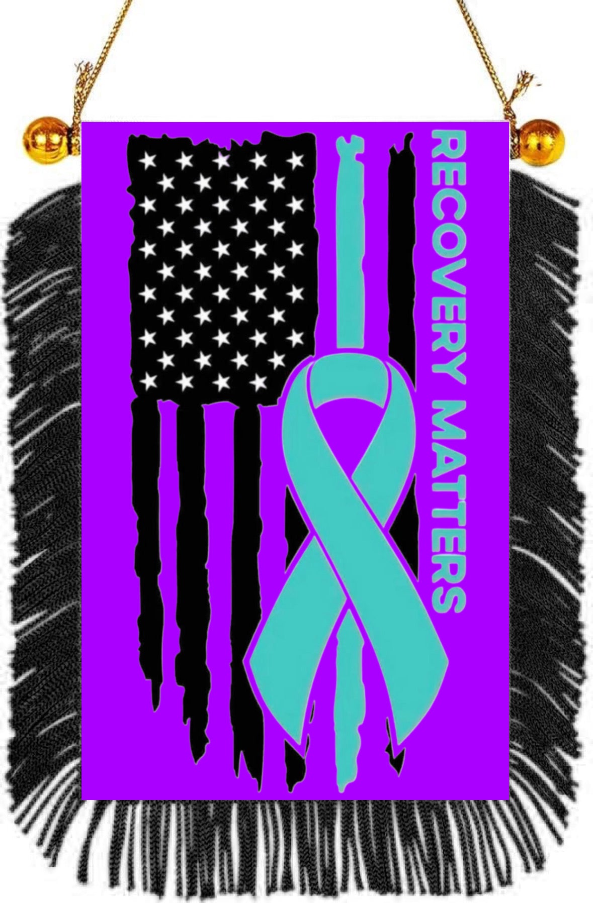 Recovery Matters Hanging Banner 4 x 6 inch
